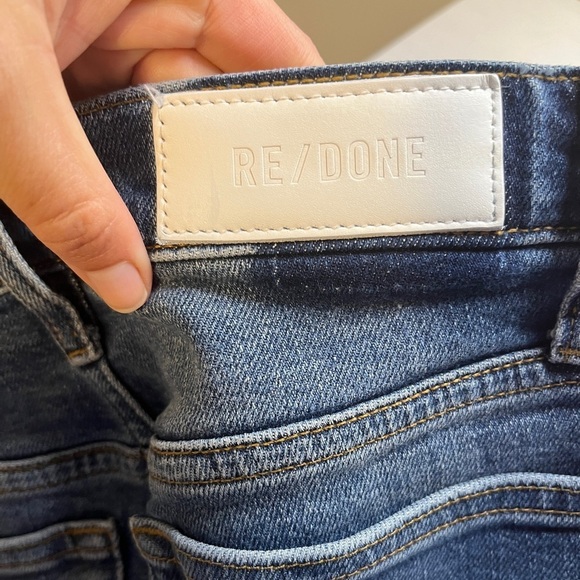 Re/Done Levi's 80s Slim Straight High Rise Jeans sz 27 - Picture 13 of 14